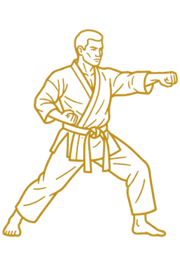 Adult men's karate program icon
